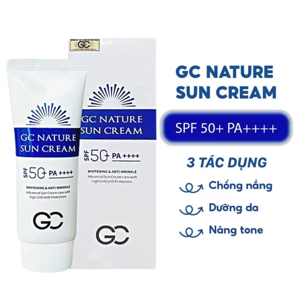 Kem chống nắng GC Nature Sun Cream có bết rít không?